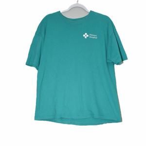 Gildan Flowers Hospital Mens Light Blue T-Shirt Short Sleeve Round Neck Size XL